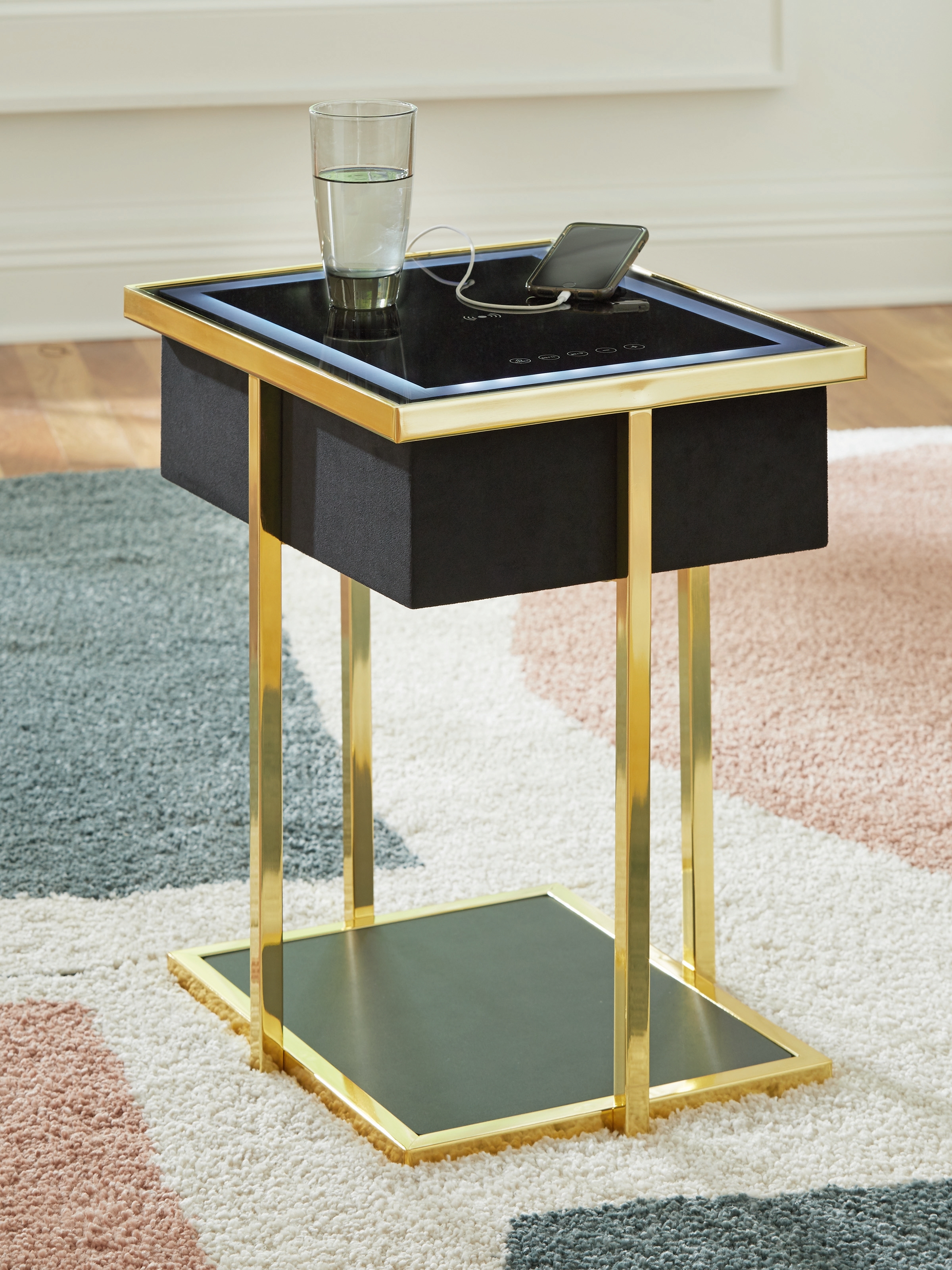 Ashley Signature Design Rexwell Accent Table With Speaker