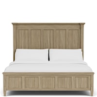 Coastal Style King Panel Bed