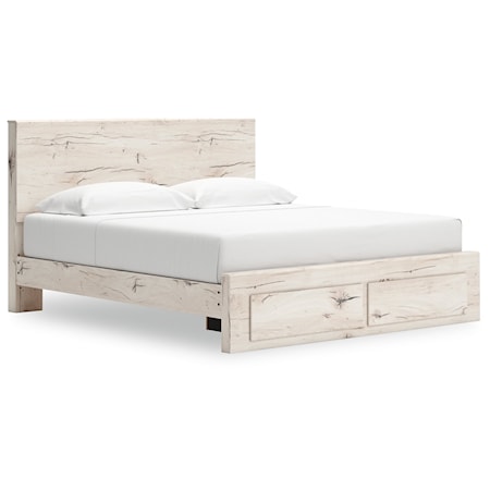 King Panel Storage Bed