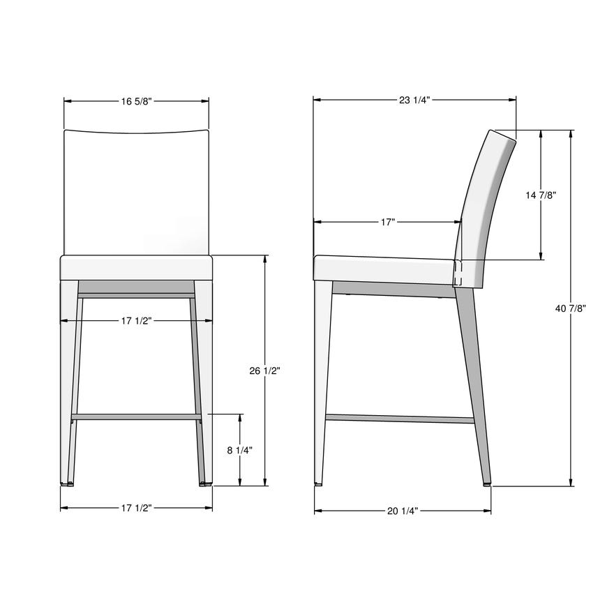Upholstered Counter Height Stool