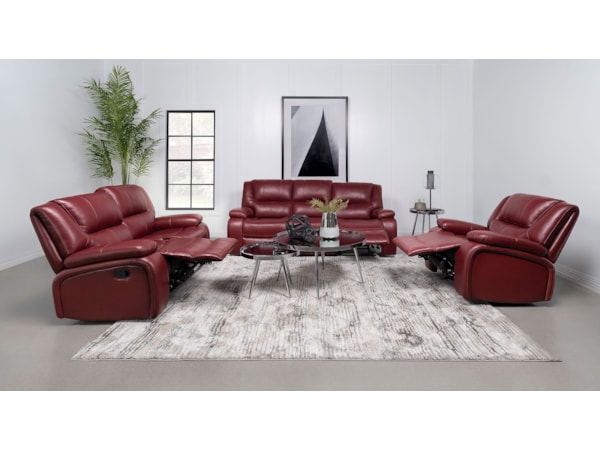 3-piece Reclining Sofa Set Red