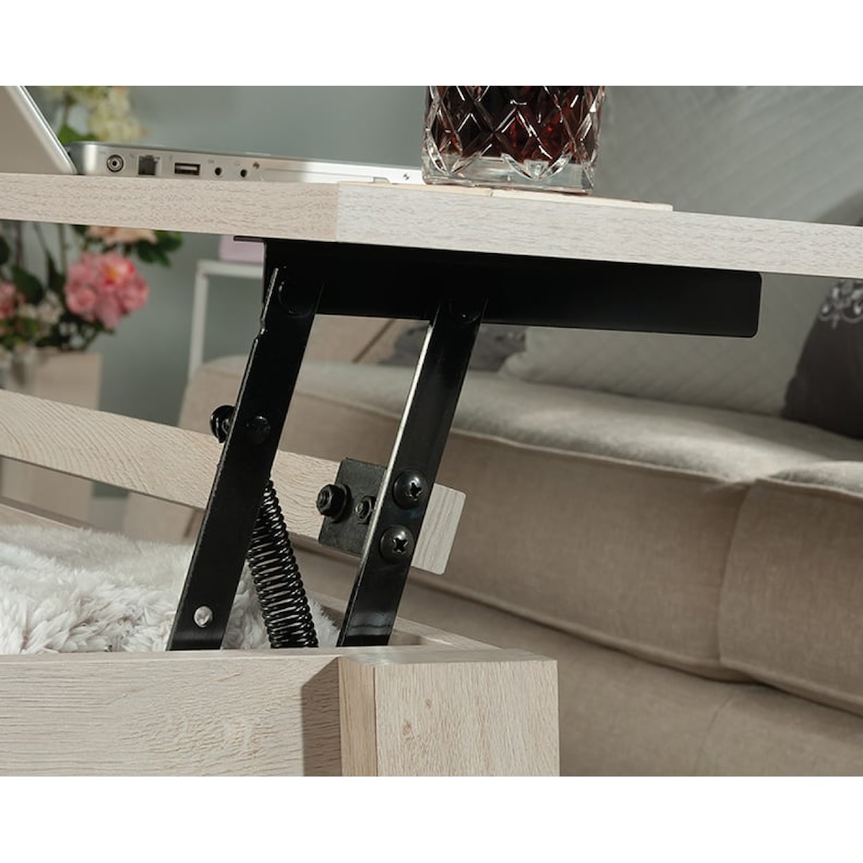 Sauder TRESTLE Trestle Lift-Top Coffee Table