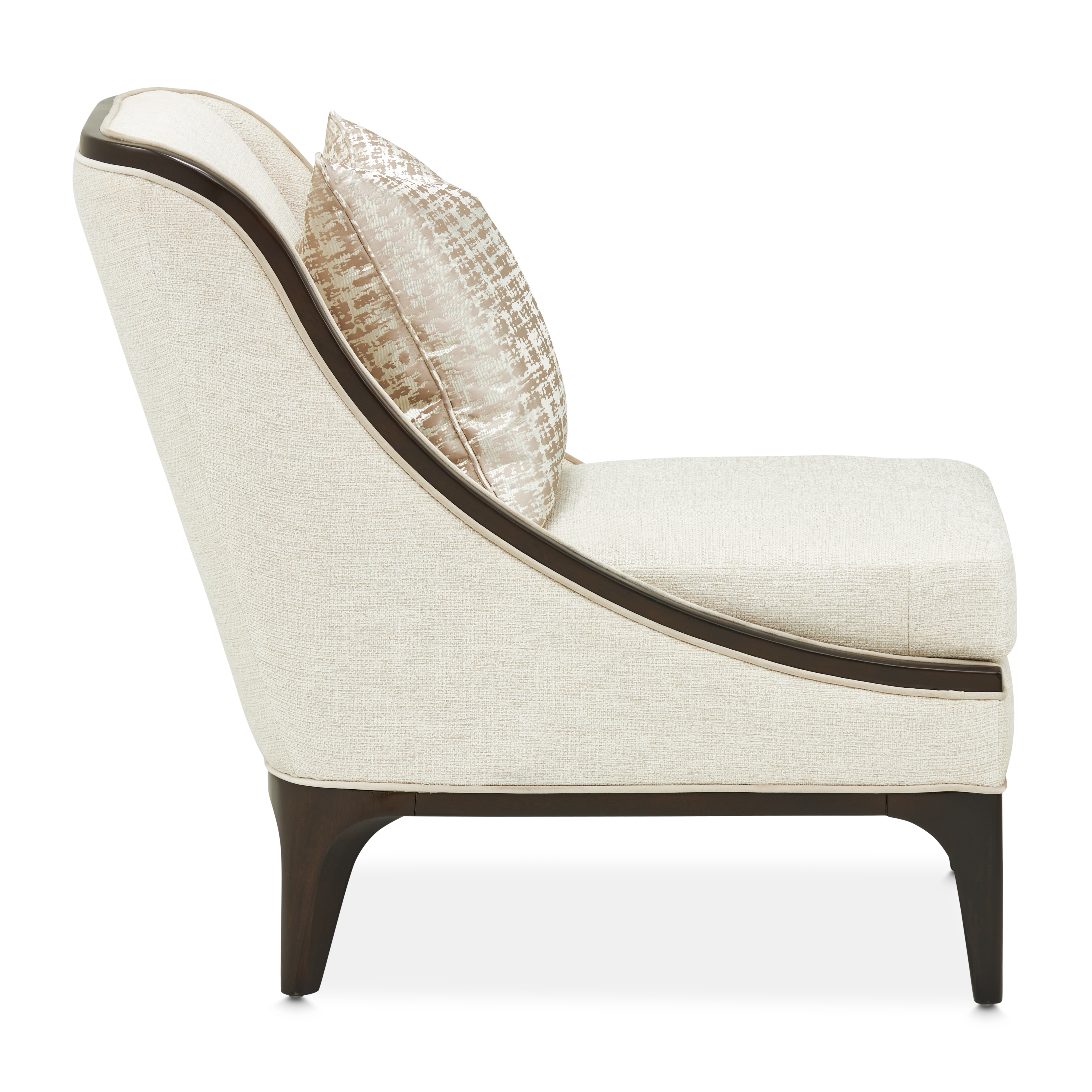 Upholstered Armless Accent Chair