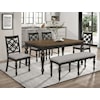 Crown Mark Hilara Dining Table with 18" Leaf