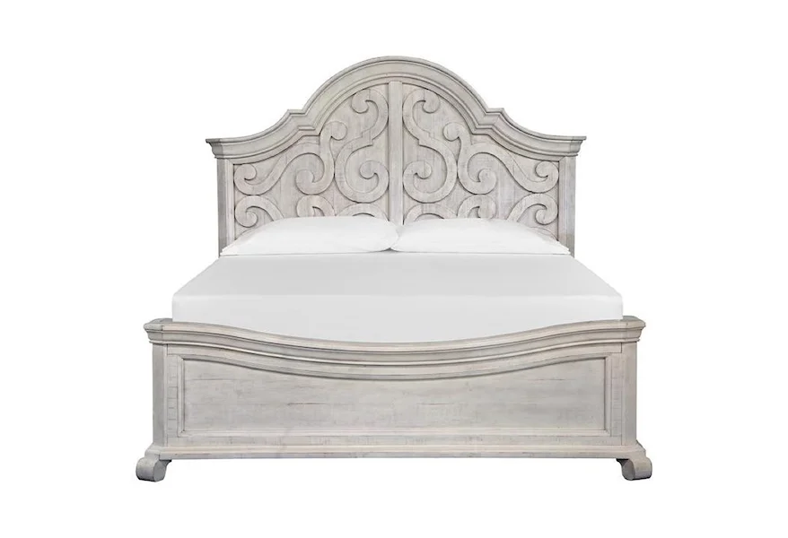 Bronwyn Bedroom King Shaped Panel Bed by Magnussen Home at Z & R Furniture