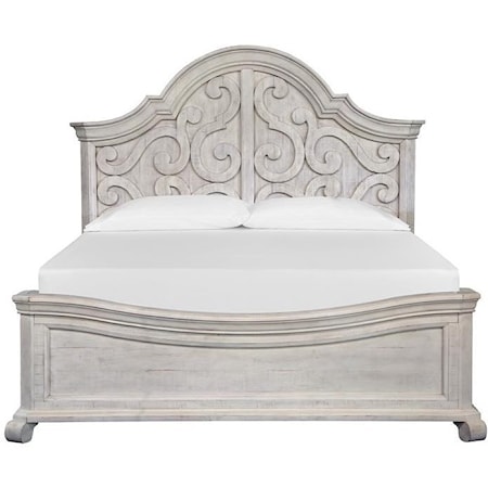 King Shaped Panel Bed
