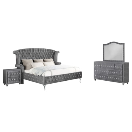 4-piece Cal King Bedroom Set