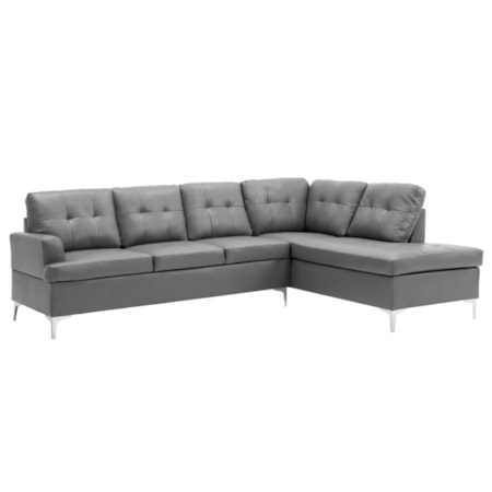 3-Piece Sectional Sofa and Ottoman