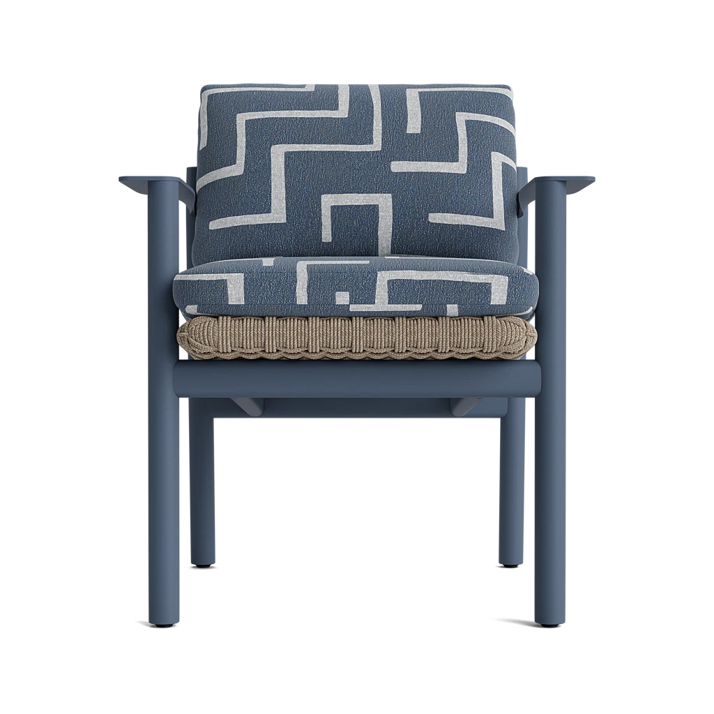 Modern Cushioned Woven Dining Armchair