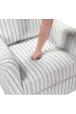 Homelegance Bowden Transitional Swivel Chair with No Visible Legs