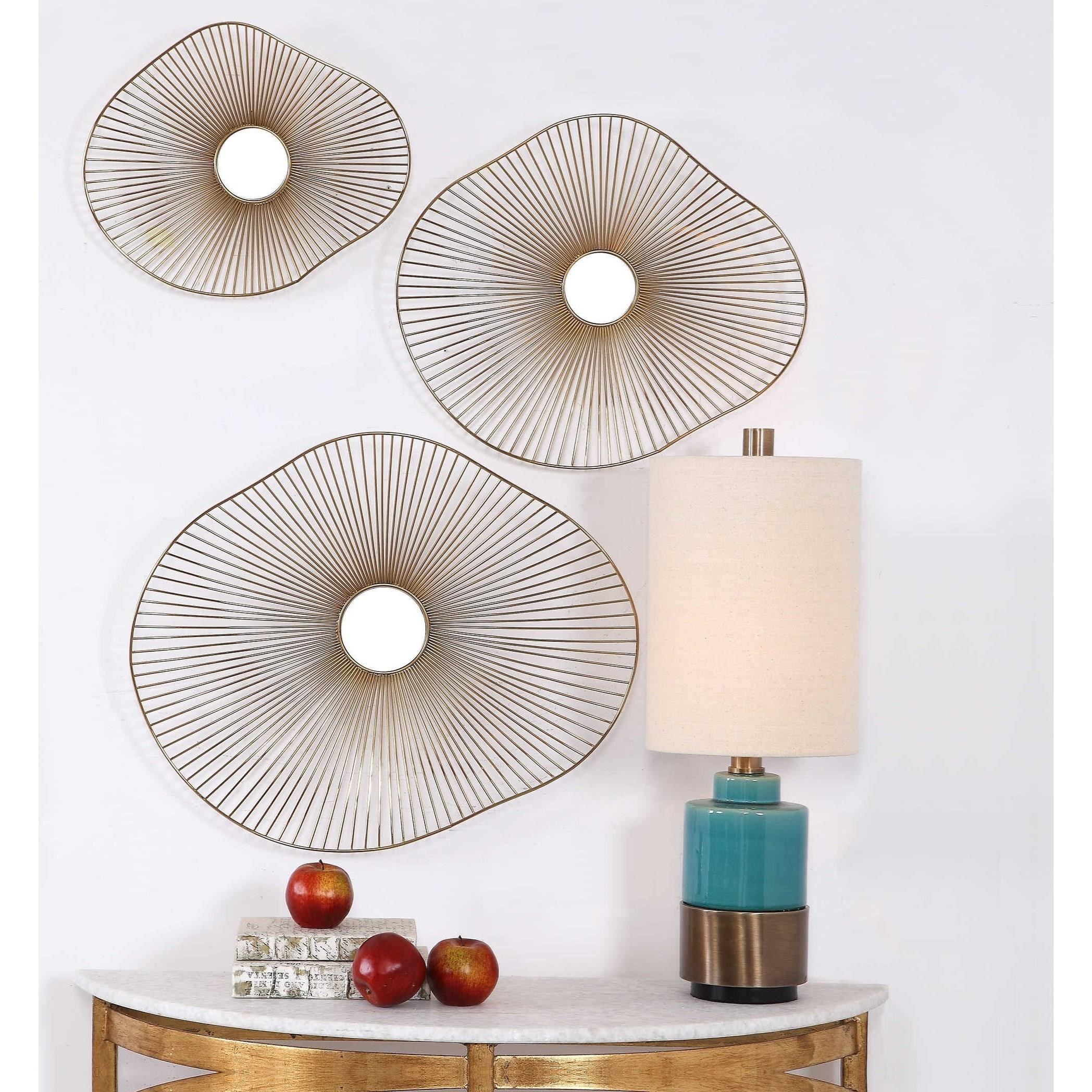 Uttermost Alternative Wall Decor Avarie Gold Metal Wall Art Set/3