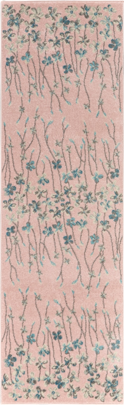 2'3" x 7'3" Pink Runner Rug
