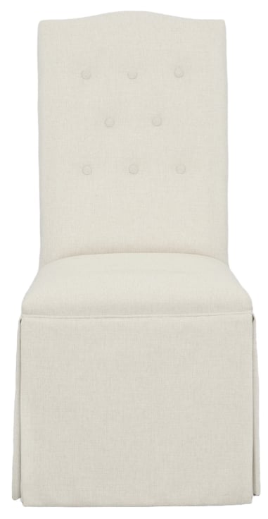 Camel Tall Back Skirted Dining Chair