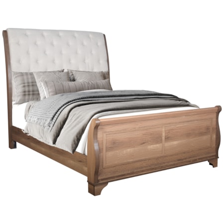 CHESTER HALL PEACON BROWN QUEEN BED | *