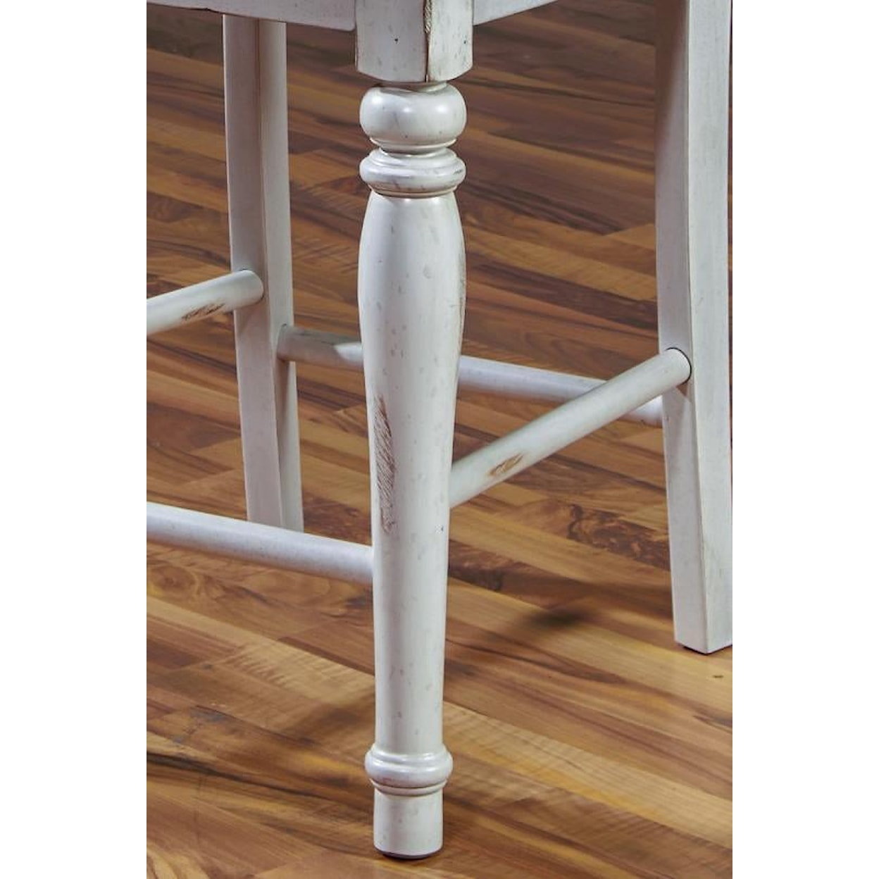 Sunny Designs Bourbon Trail 24"H Ladderback Barstool w/ Cushion Seat