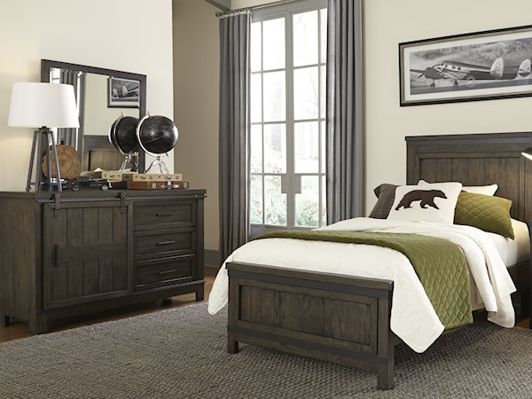 3-Piece Twin Panel Bed Set