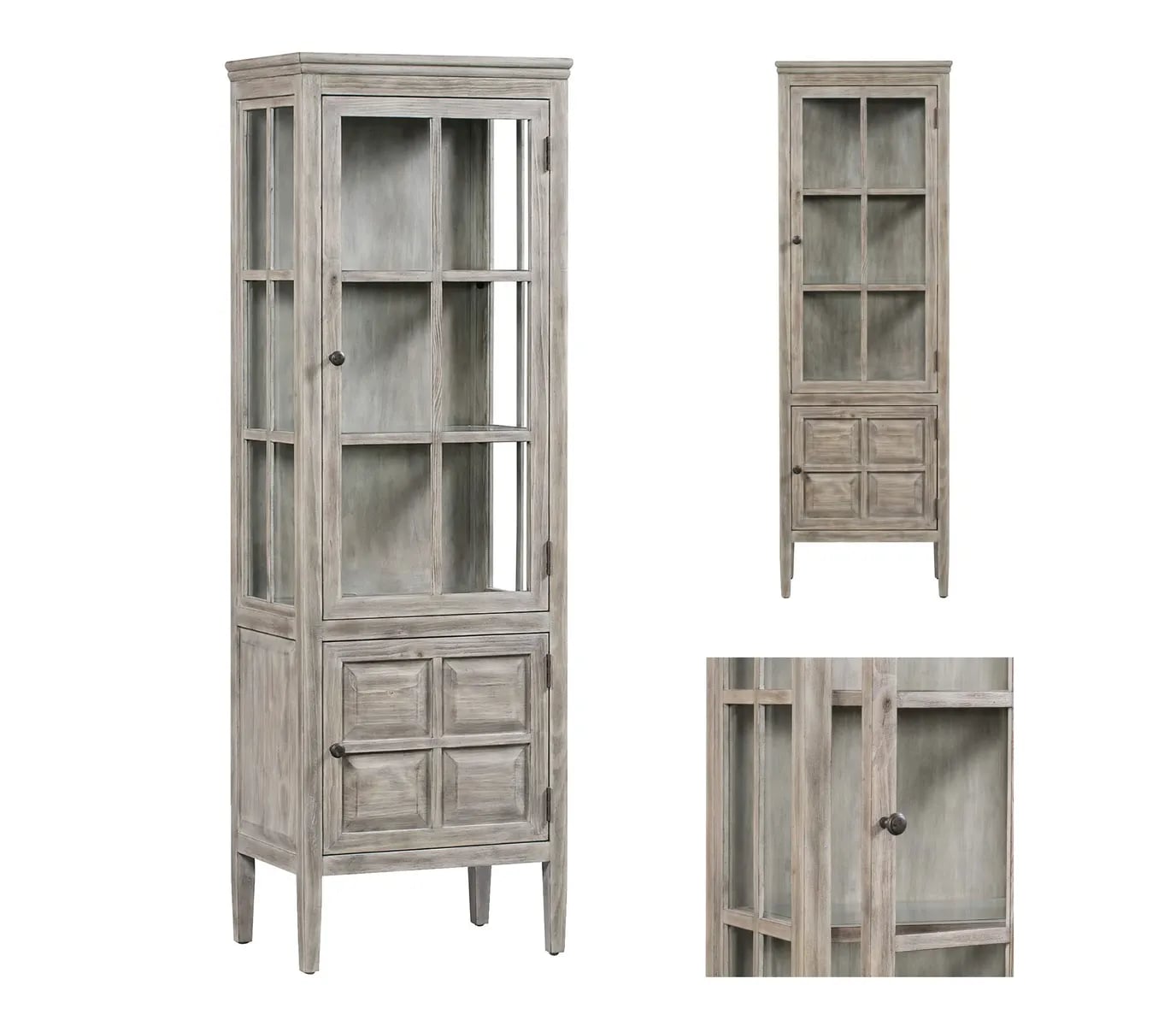 Crestview Collection Hawthorne Estate 2-Door Curio Cabinet