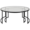 Uttermost Rhea Rhea Black Nesting Coffee Tables S/2