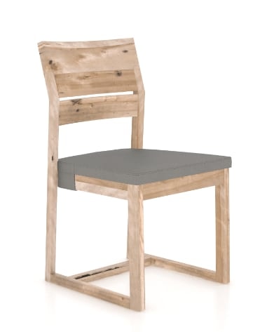 Customizable Side Chair with Upholstered Seat