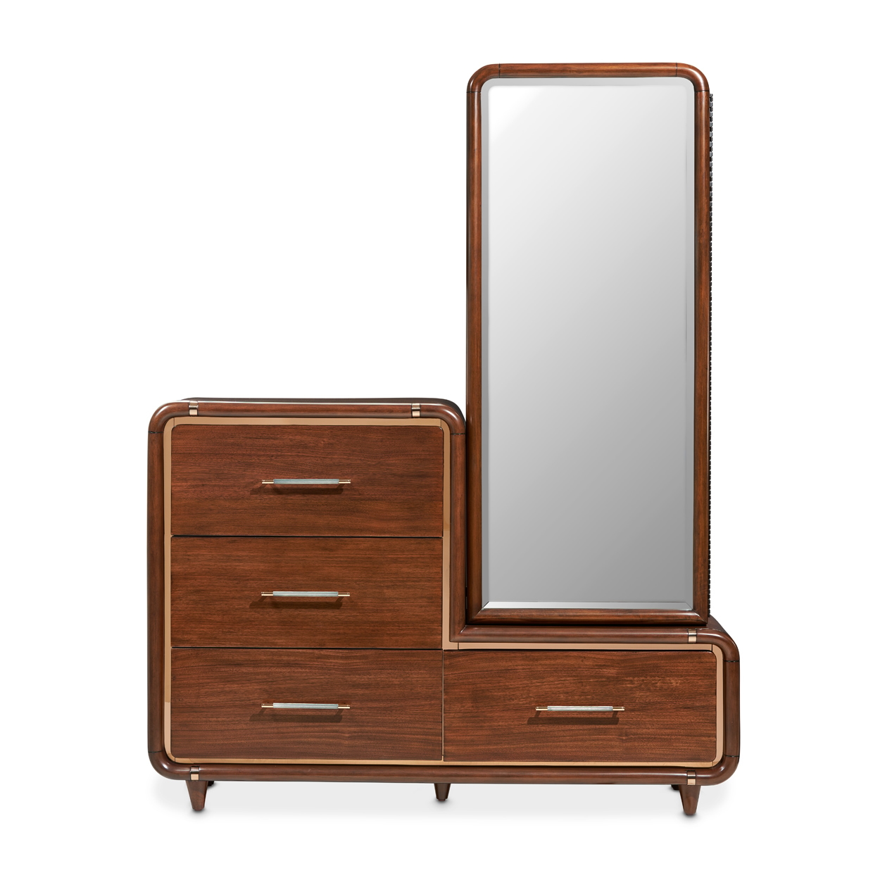 Offset Gentlemen's Chest w/Mirror Door