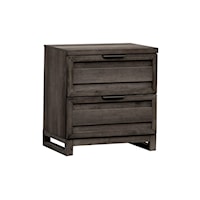 Contemporary 2-Drawer Nightstand