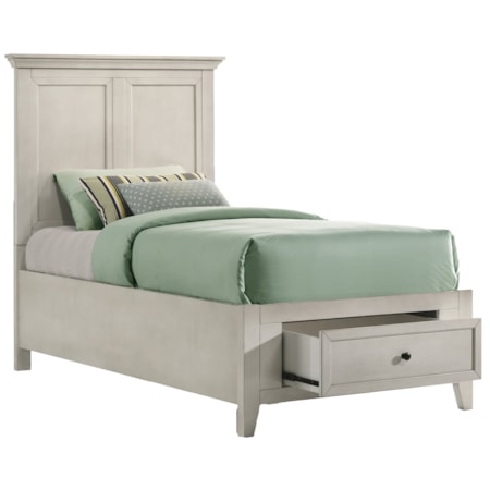 Youth Twin Storage Panel Bed