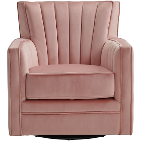 Upholstered Swivel Accent Chair