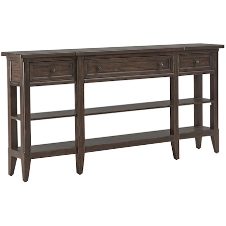 Traditional Hall Console Table with 3 Drawers