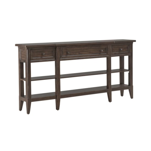 Traditional Hall Console Table with 3 Drawers