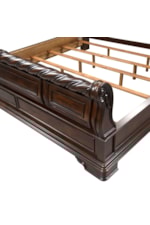 Liberty Furniture Arbor Place Traditional Queen Sleigh Bed with Unique Scrolled Headboard