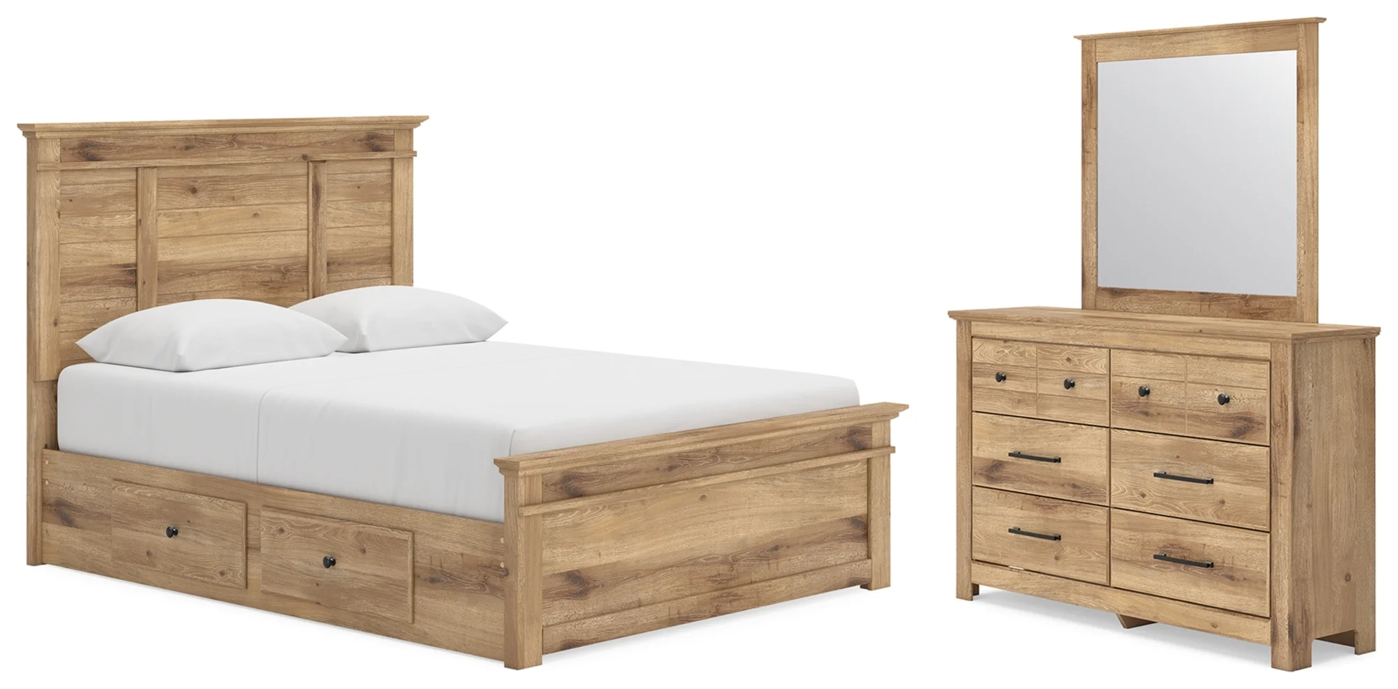 Ashley Signature Design Makidern PCB1170B7 Queen Panel Bed With Storage ...