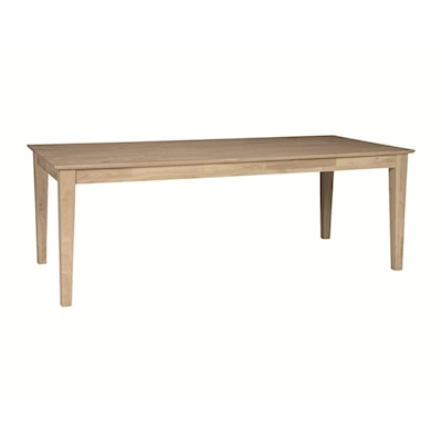 John Thomas SELECT Dining Room Solid Top Shaker Table