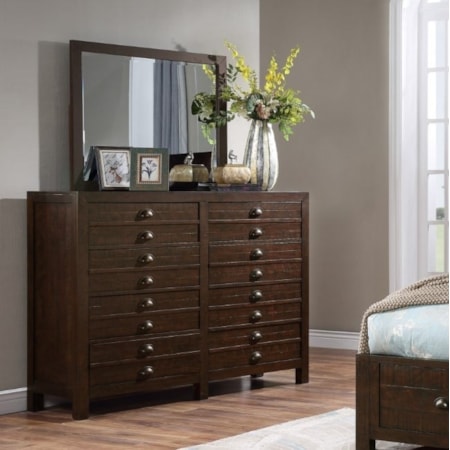 Dresser & Mirror Set