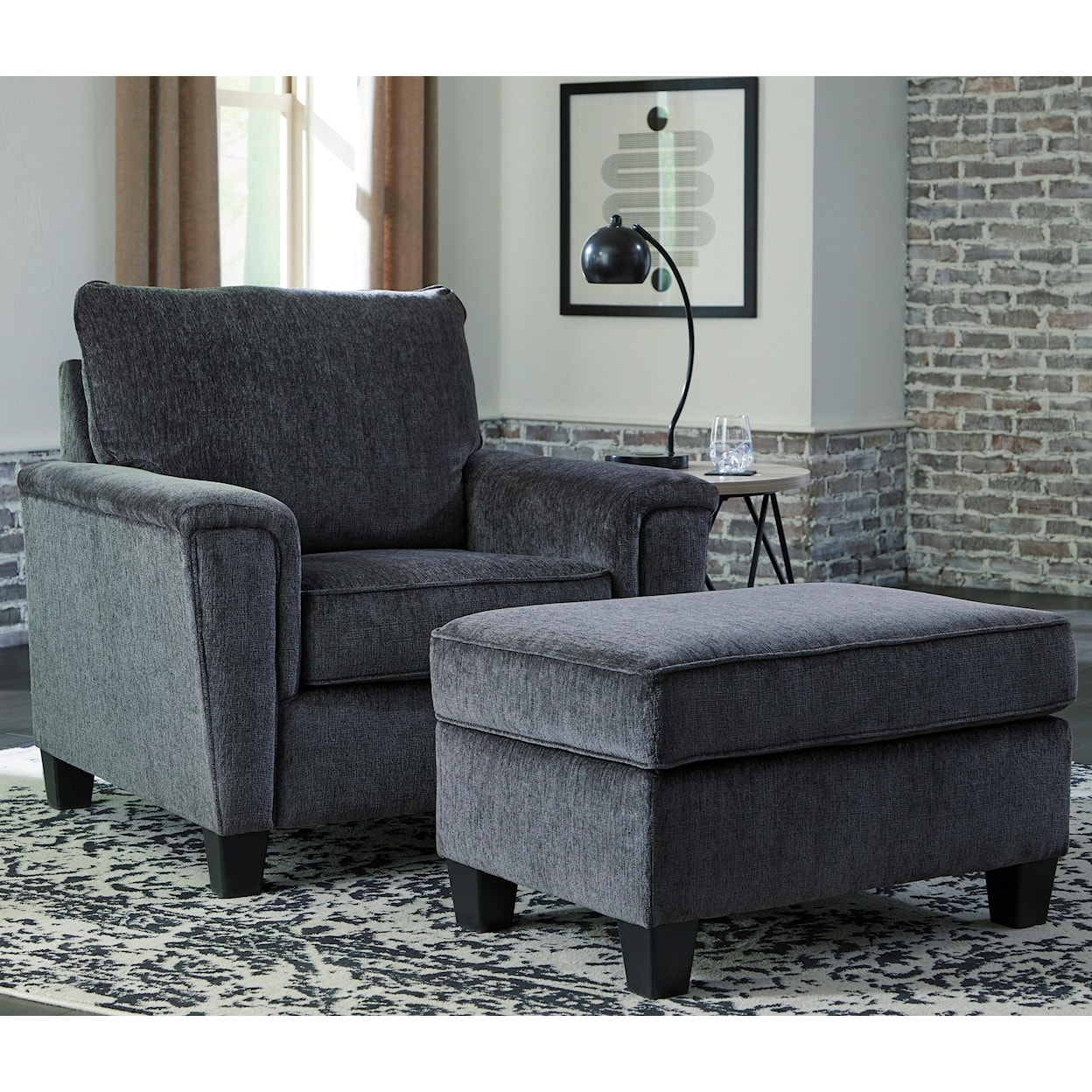 Ashley Signature Design Abinger Chair & Ottoman