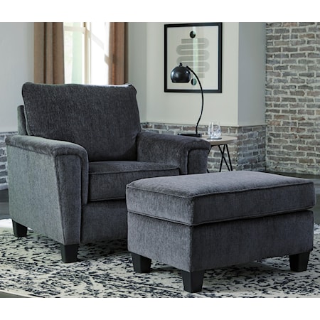 Contemporary Chair & Ottoman