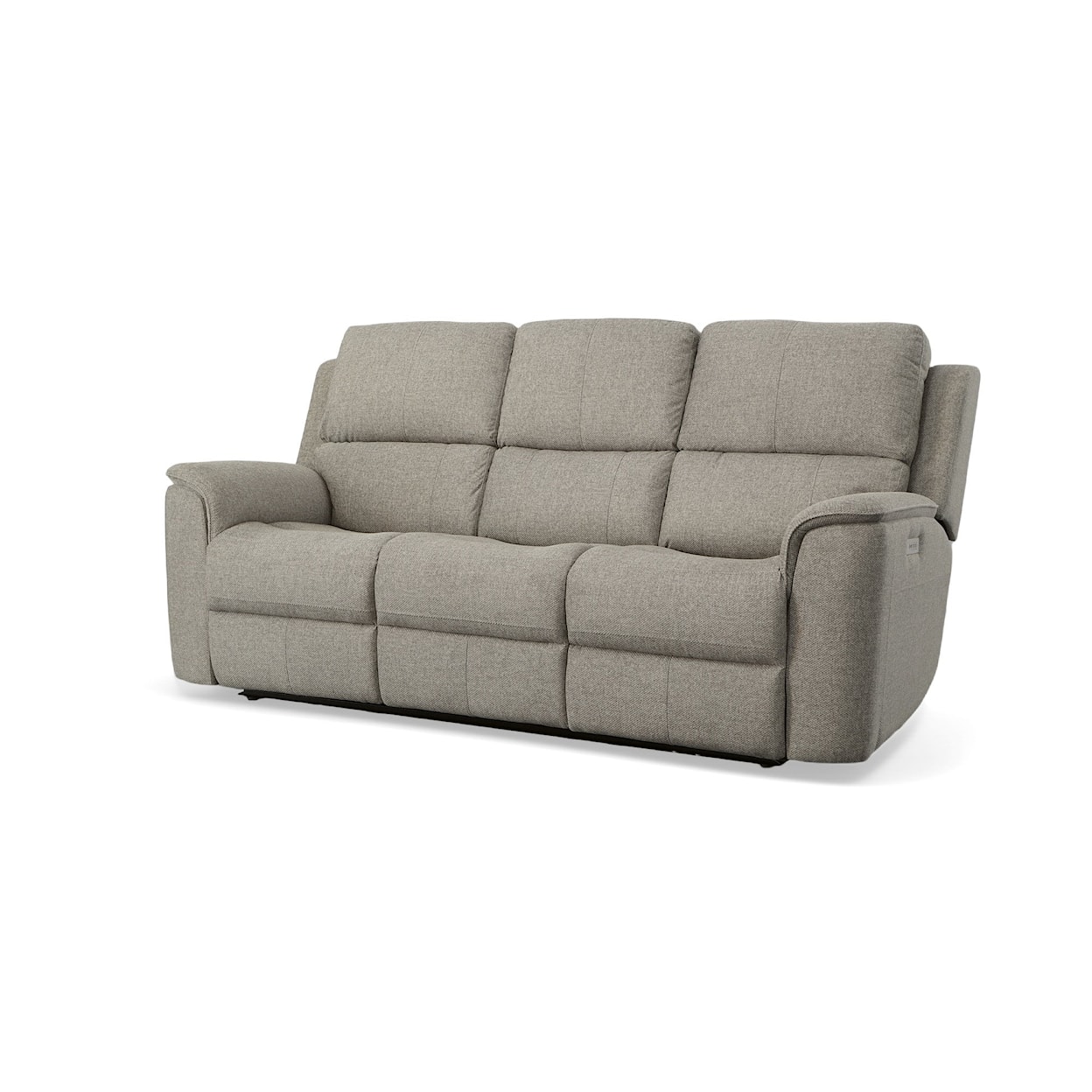 Flexsteel Aarons Power Headrest & Lumbar Reclining Sofa