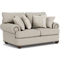 Traditional Loveseat w/ Nailhead Trim