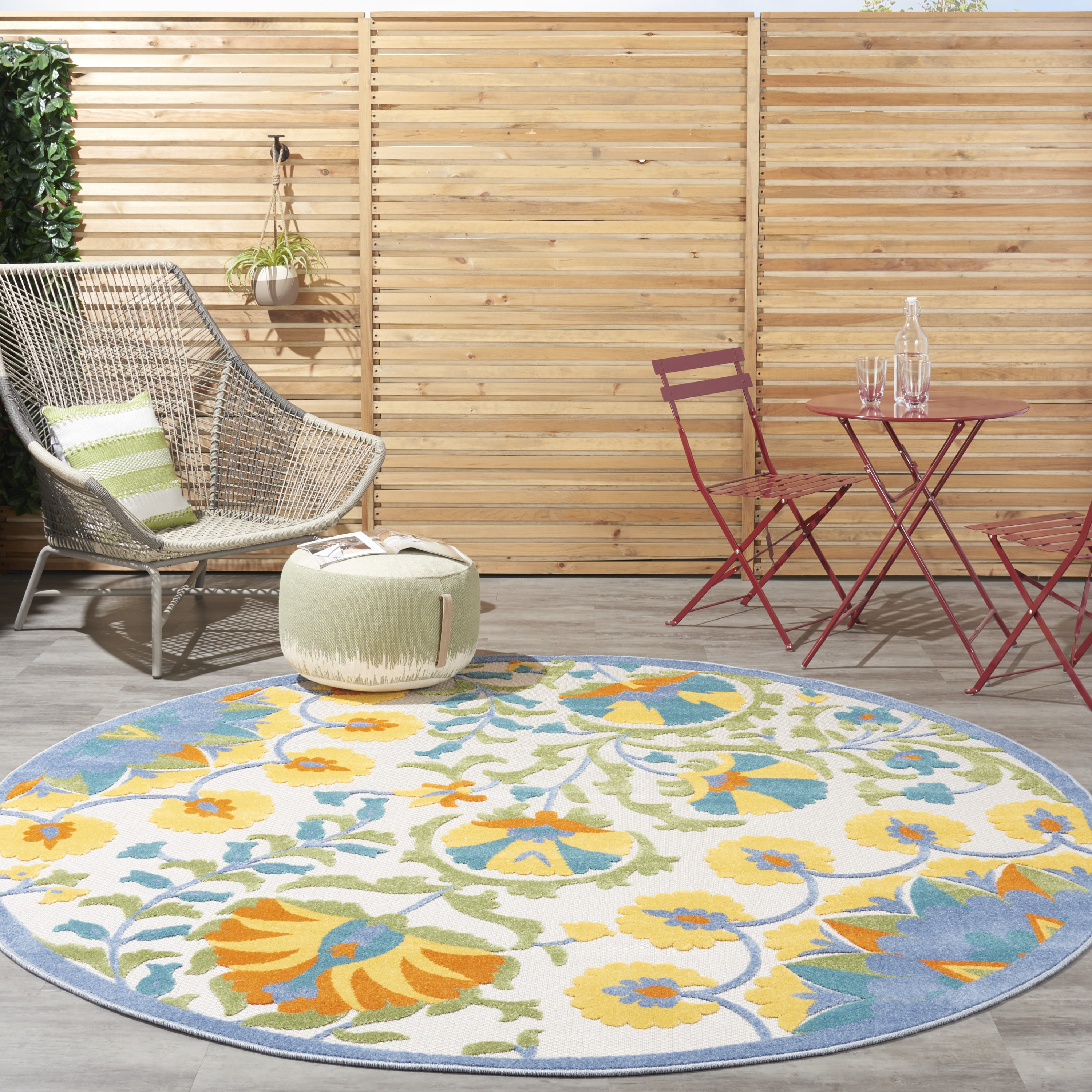 Nourison Aloha 7'10" Round  Rug