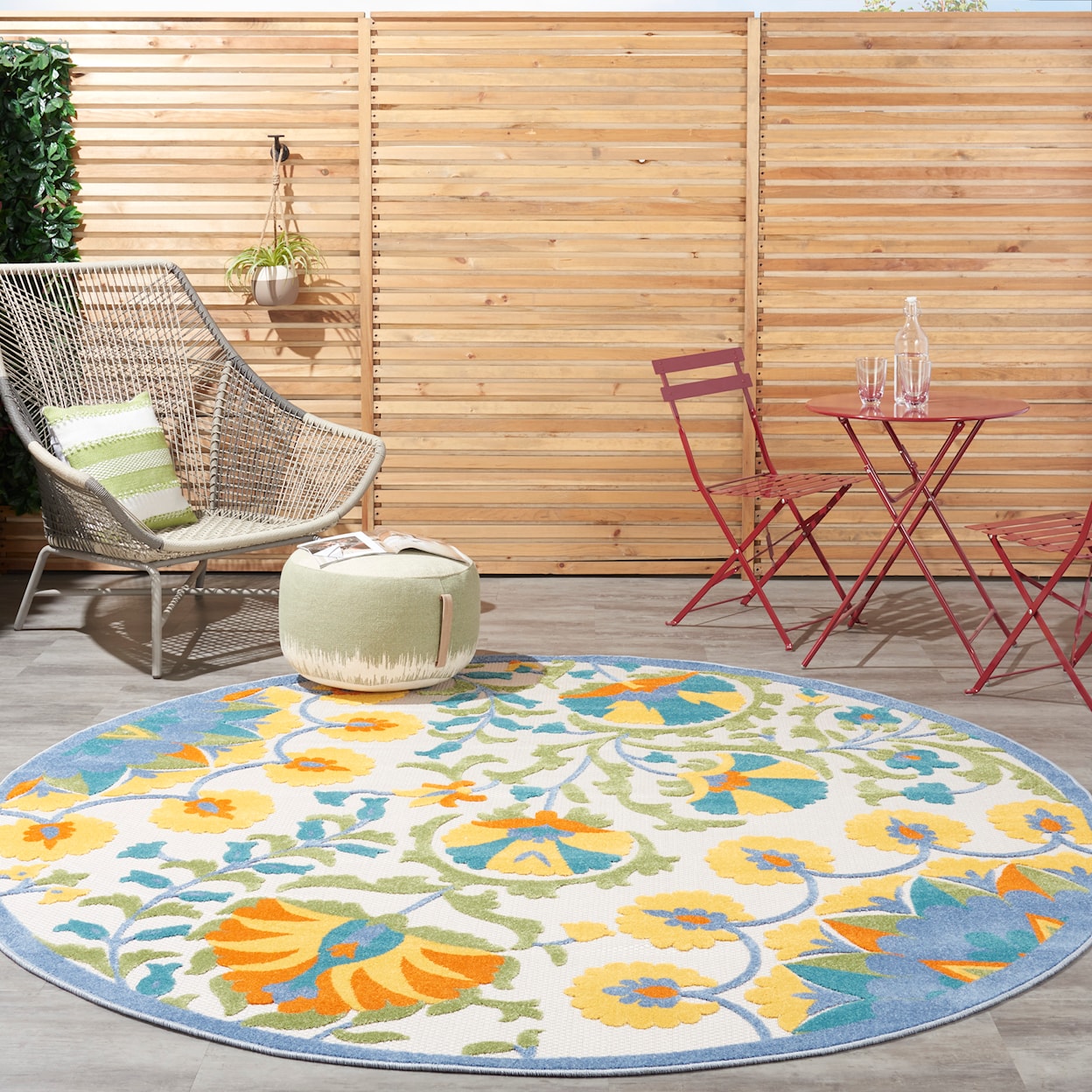 Nourison Aloha 7'10" Round  Rug