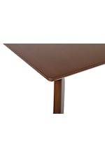 New Classic Morocco Mid Century Modern 47" Rectangle Dining Table-Walnut Brown