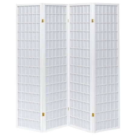 4-Panel Room Divider Folding Shoji Screen