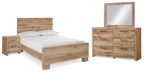 Full Panel Bed, Dresser, Mirror And Nightstand