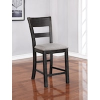 Set of 2 Counter Height Side Dining Chairs