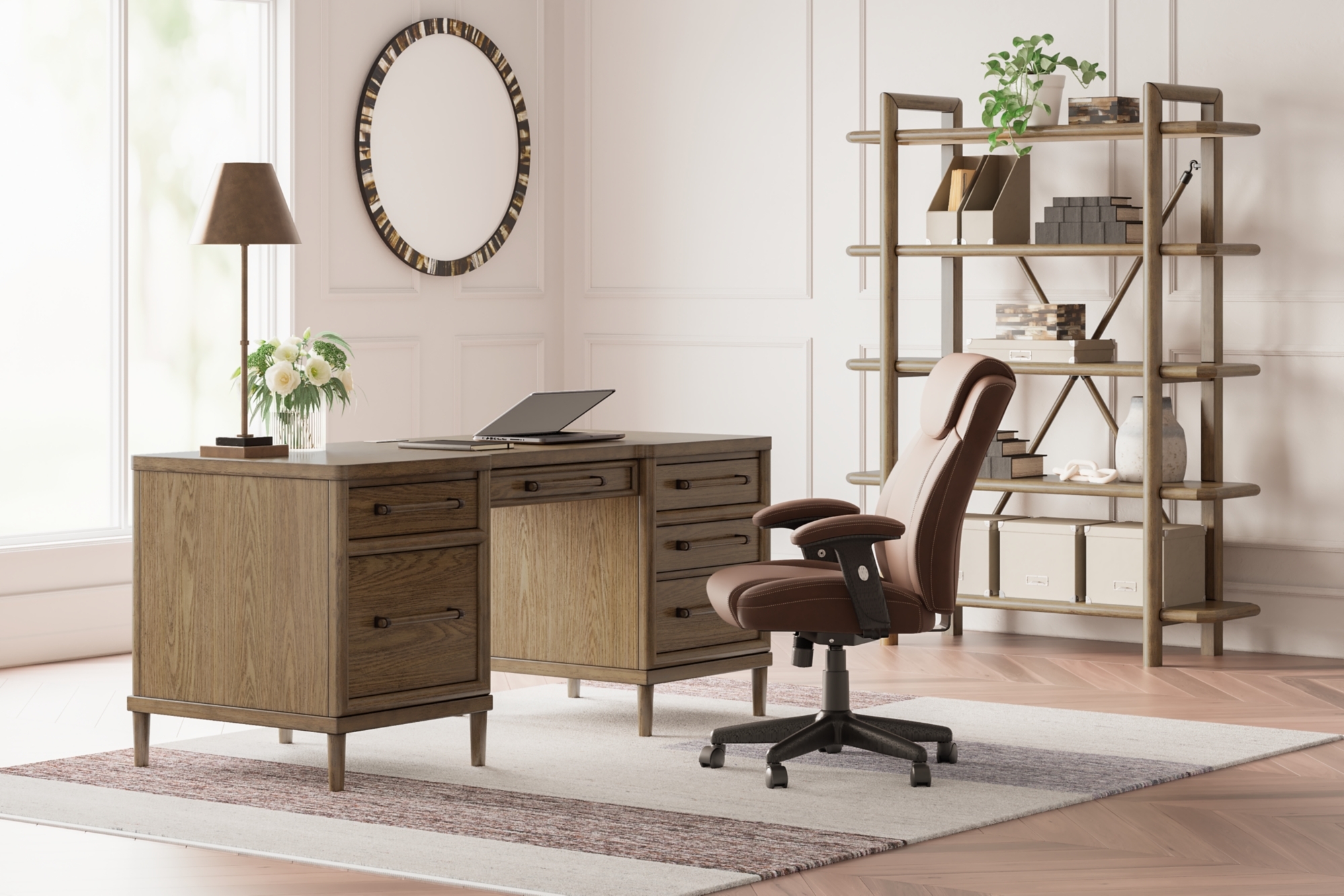 Signature Design by Ashley Roanhowe 68" Home Office Desk