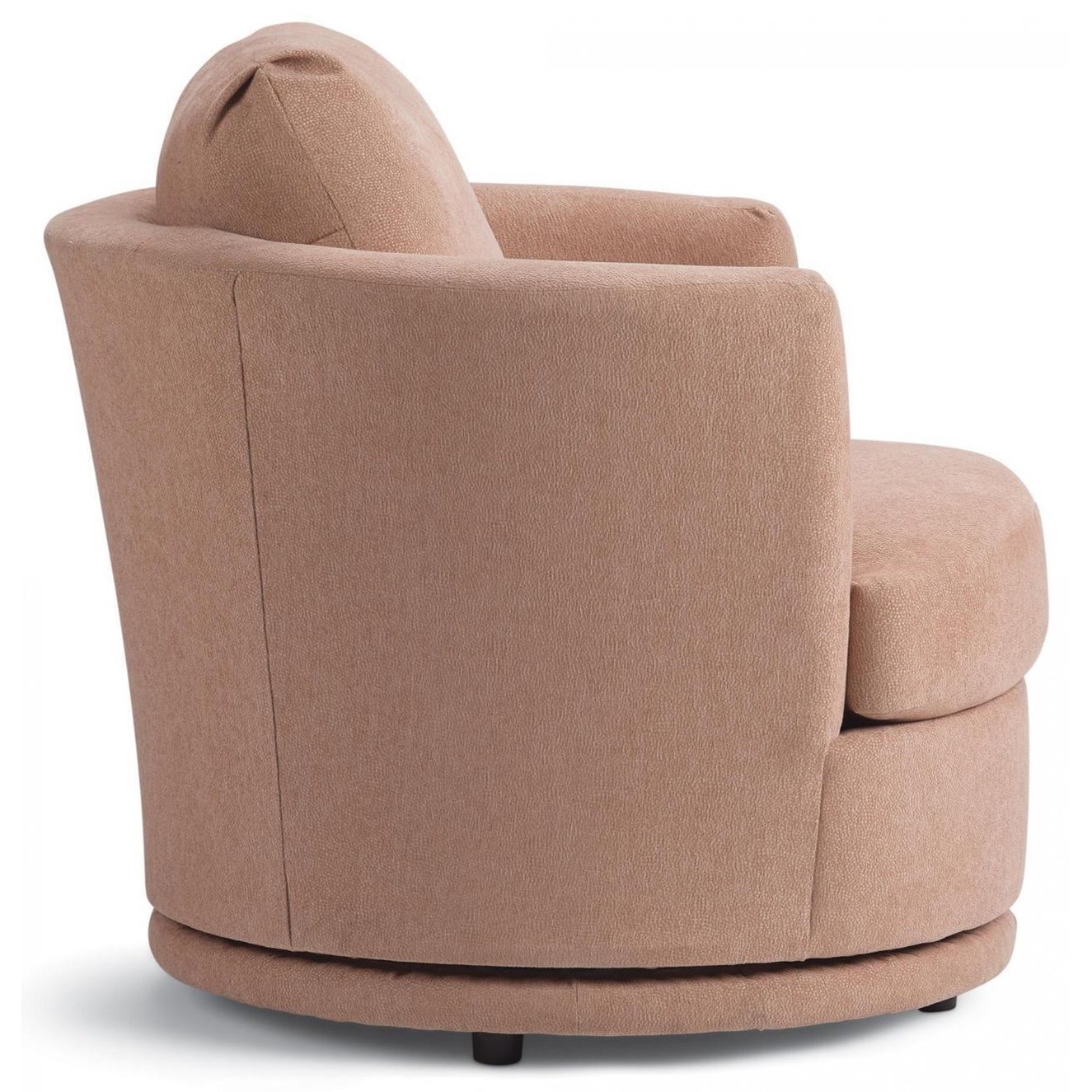 Barrel chair discount with hidden ottoman