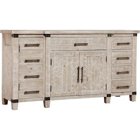 Sideboard with Dual AC Outlets