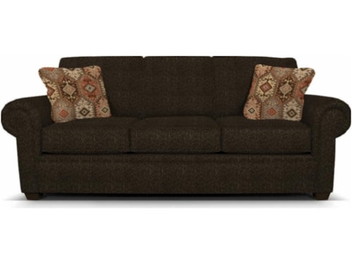 Casual Sofa with Rolled Arms