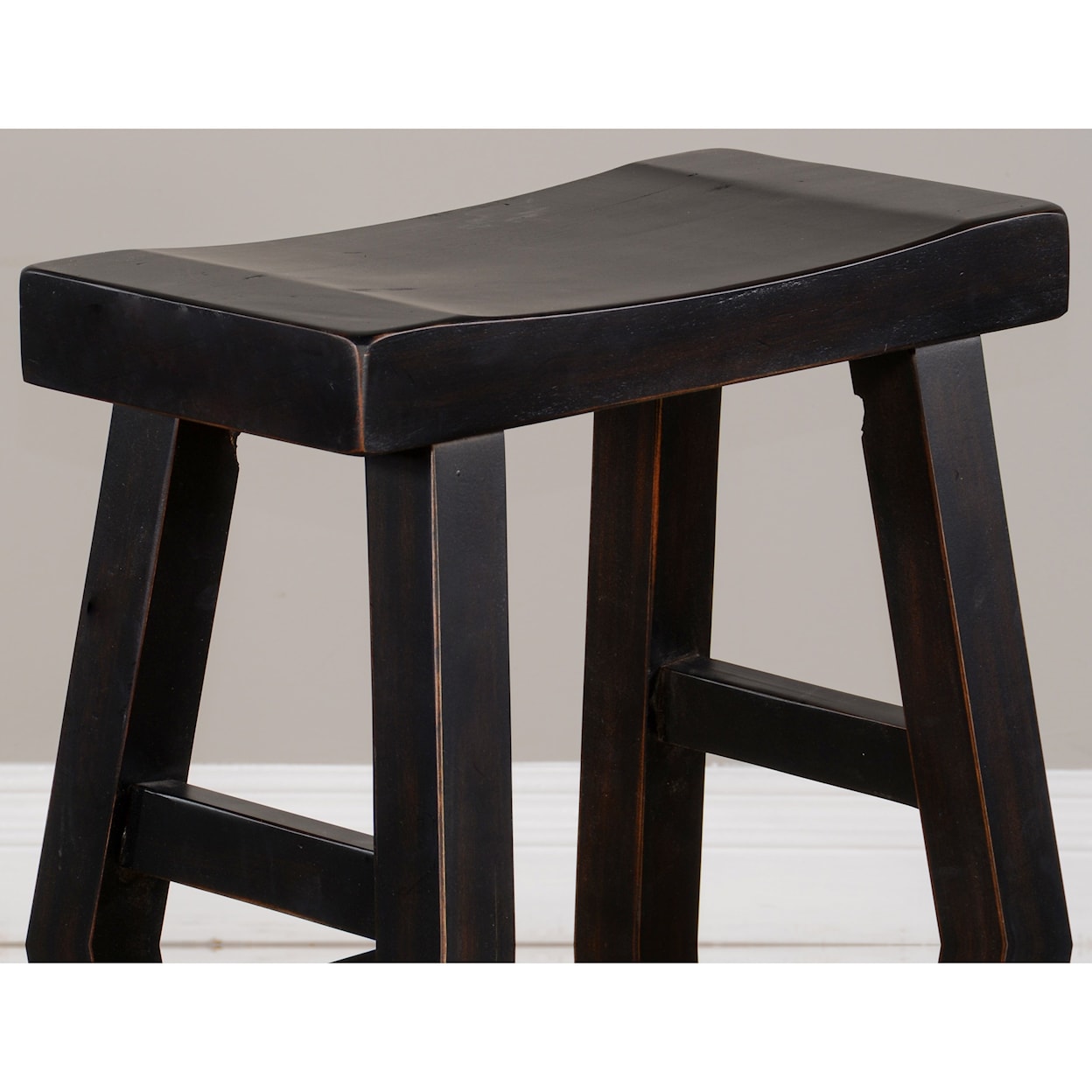 Sunny Designs 1768 30"H Saddle Seat Stool, Wood Seat