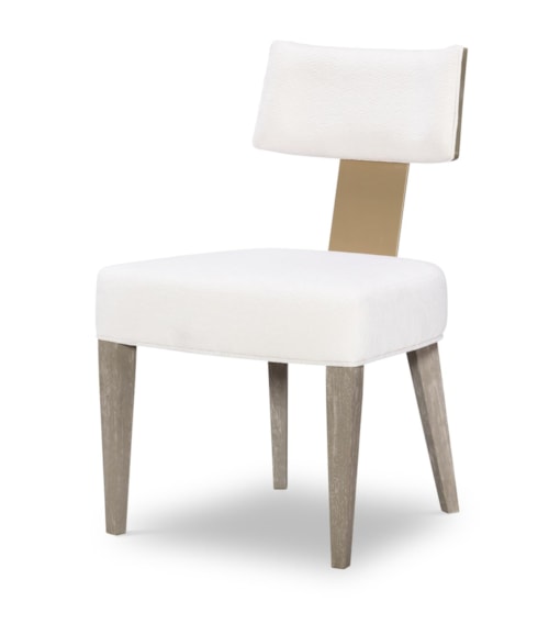Contemporary Side Chair with Upholstered Seat and Back