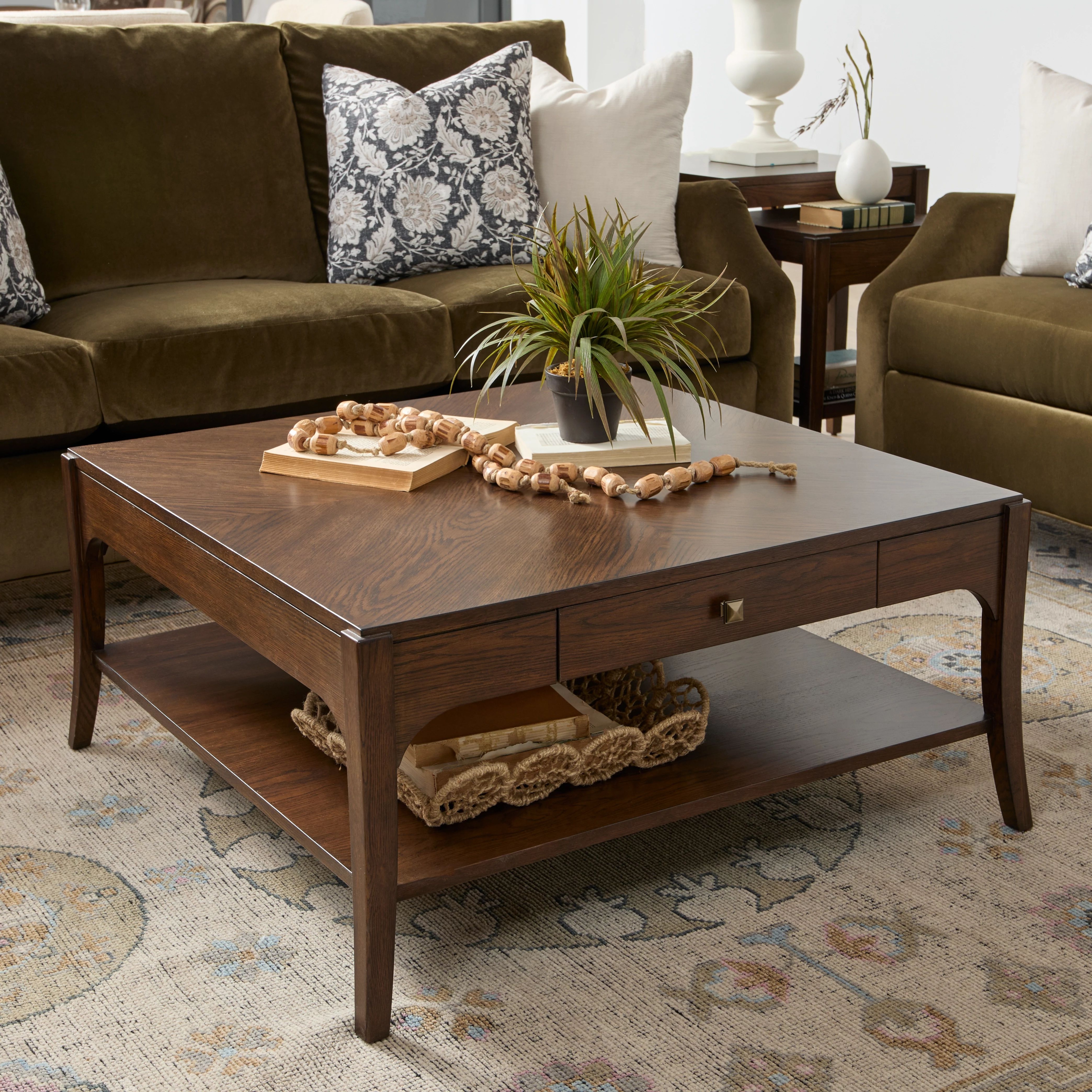 Omega Square 36 inch Coffee Table , White - Walmart.com